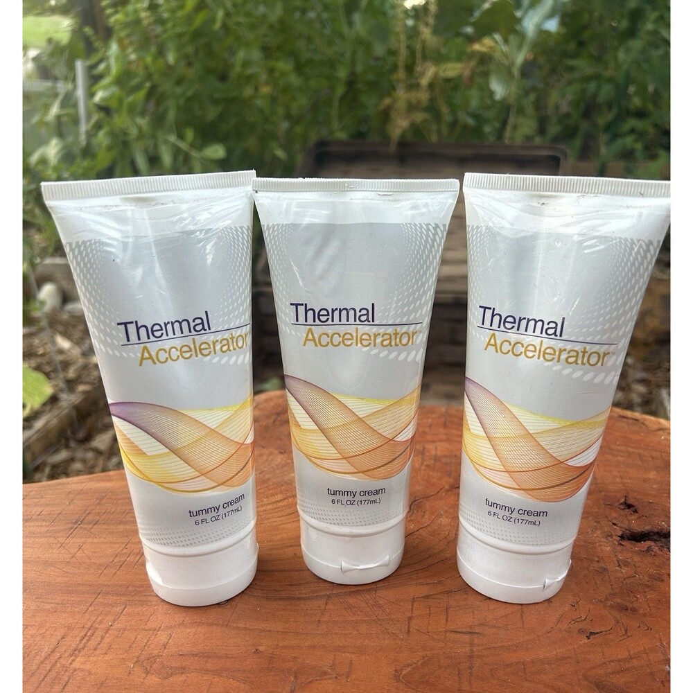 Thermal Accelerator Lot of 3 Tummy Cream Skin Firming 6 oz SEALED